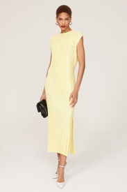 Plisse Midi Dress by Atlein x RTR