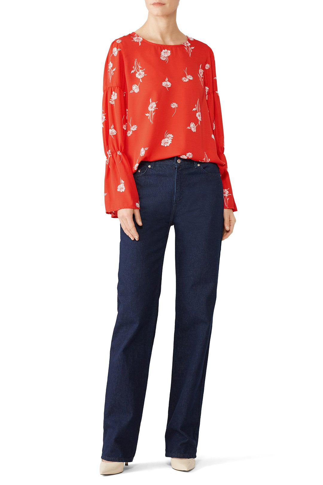 Juliette Shirred Top by B Collection by Bobeau 0