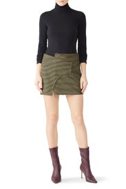 Wrap A-Line Mini Skirt by Derek Lam 10 Crosby