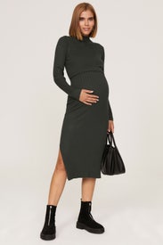Nella Rib Maternity Dress by ripe