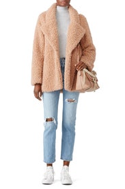 Faux Sherpa Waking Hour Teddy Coat by somedays lovin