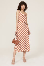 Copper Stripe Slip Dress by Slate & Willow