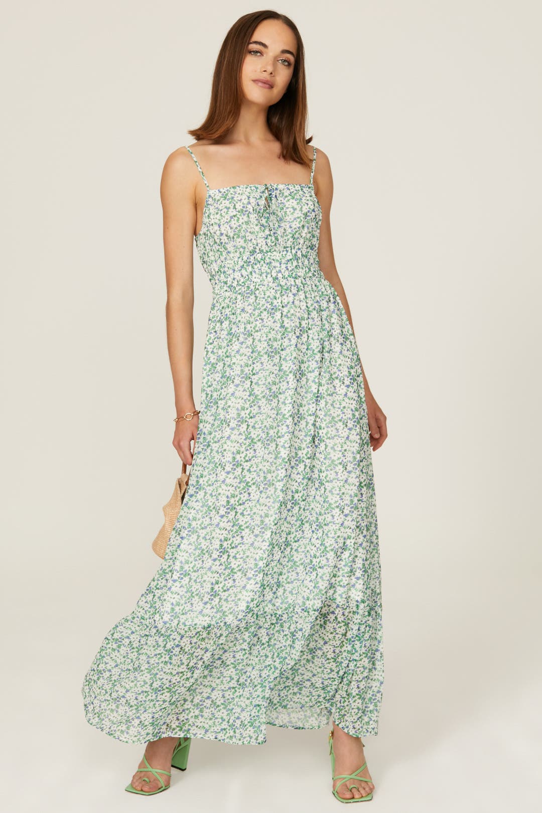 slate & willow ruched floral dress Ruched Floral Dress by Slate & Willow