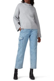 Oversized Mock Neck Sweater by Victor Alfaro x RTR