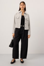 Cropped Shirt Jacket by VINCE.