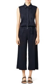 Blue Uniform Jumpsuit by VINCE.