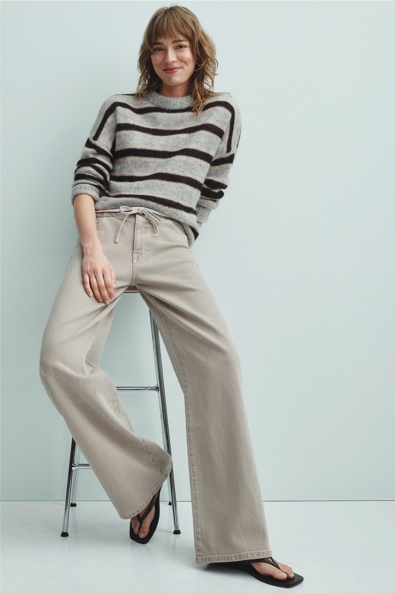 Big Easy Pull On Wide Leg Jeans With Drawstring by WARP + WEFT - Photo 0