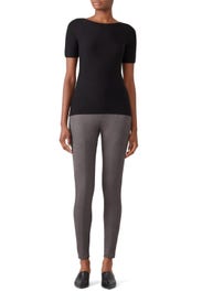 Grey Faux Suede Pants by Fifteen Twenty