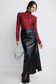 Ruched Turtleneck Top by Rabanne