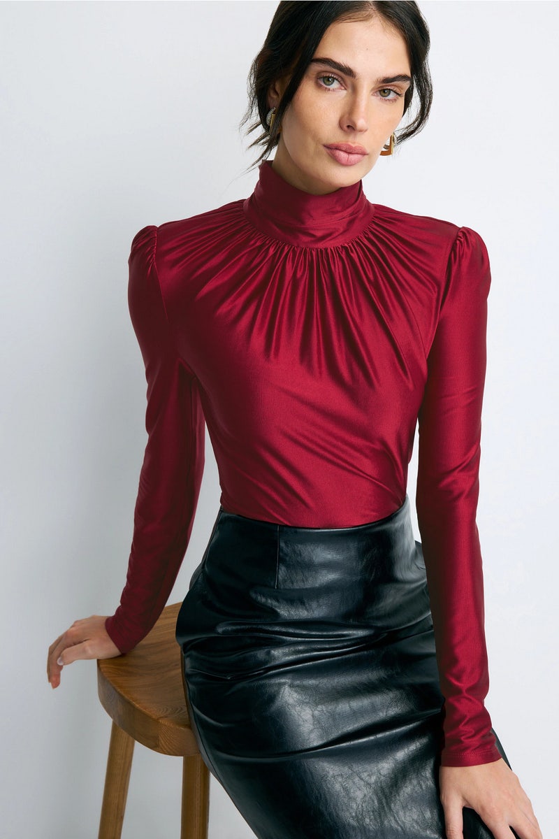 Ruched Turtleneck Top by Rabanne - Photo 0