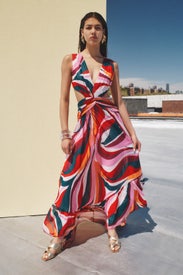 Delos Plunge Maxi Dress by PatBO