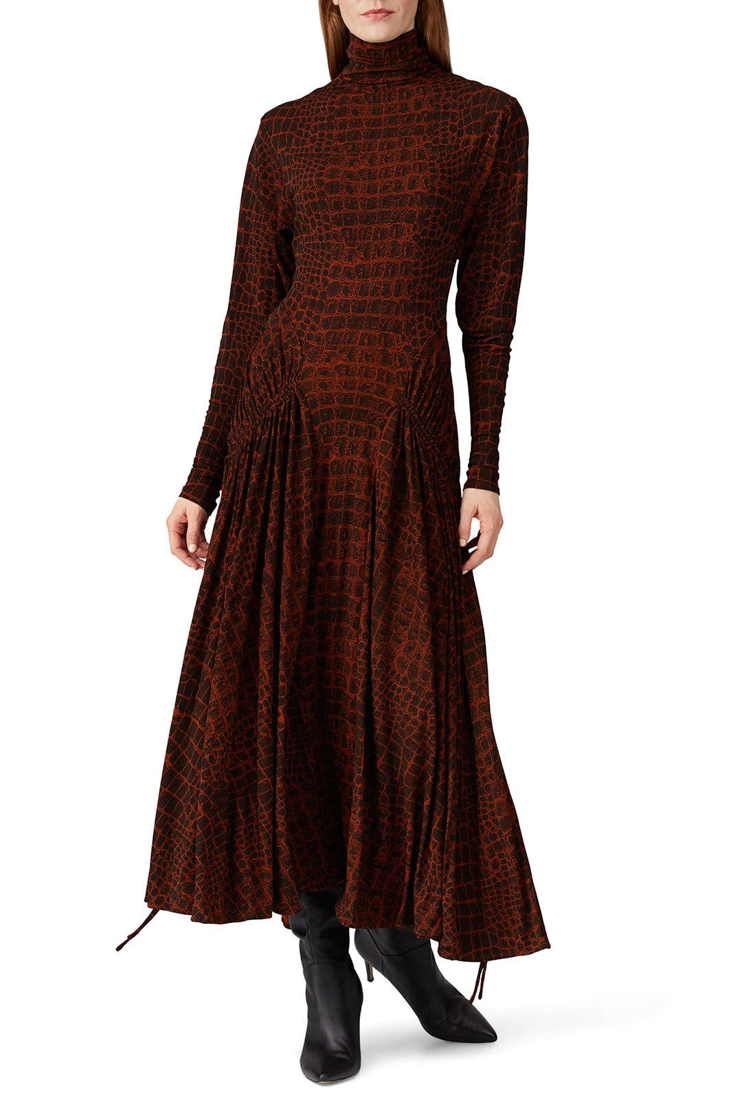 Crocodile Print Matte Jersey Dress by Proenza Schouler