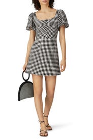 Gingham Violet Mini Dress by léRumi