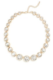 Crystal Bezel Necklace by Slate & Willow Accessories