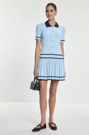 Lucina Dully Pleated Mini Dress by Alexia Admor