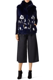 Navy Multi Vest by Adrienne Landau