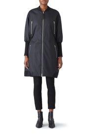 Black Zipper Jacket by KAUFMANFRANCO