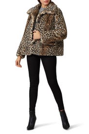 Faux Fur Leopard Fourrure Jacket by The Kooples