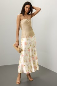 Booker Floral Skirt by LoveShackFancy