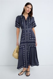 Printed Maxi Dress by Maje