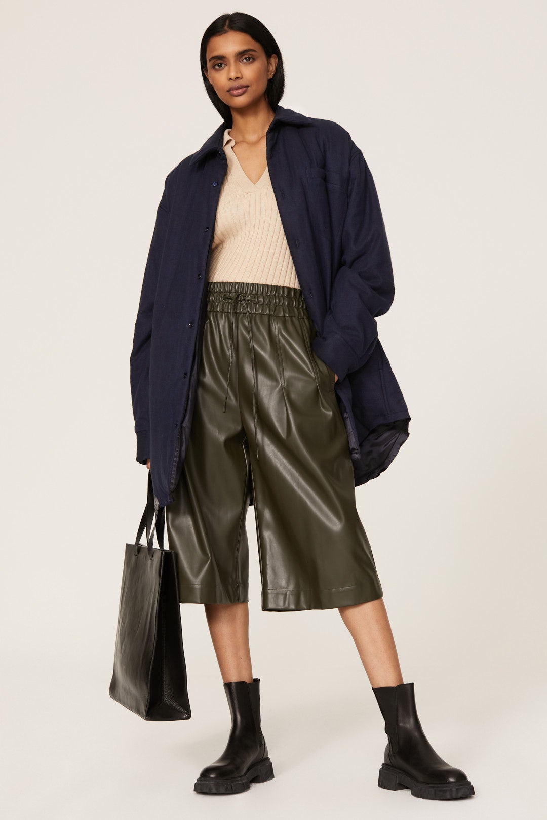 Flannel Quilted Shirt Jacket by Maison Margiela 0