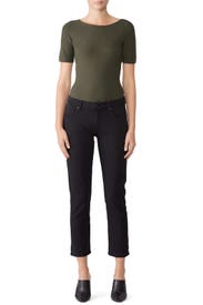 Black Brigitte Jeans by PAIGE