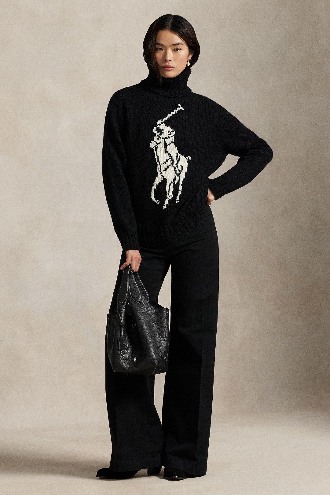 Black Polo Pullover Sweater by Polo Ralph Lauren 0