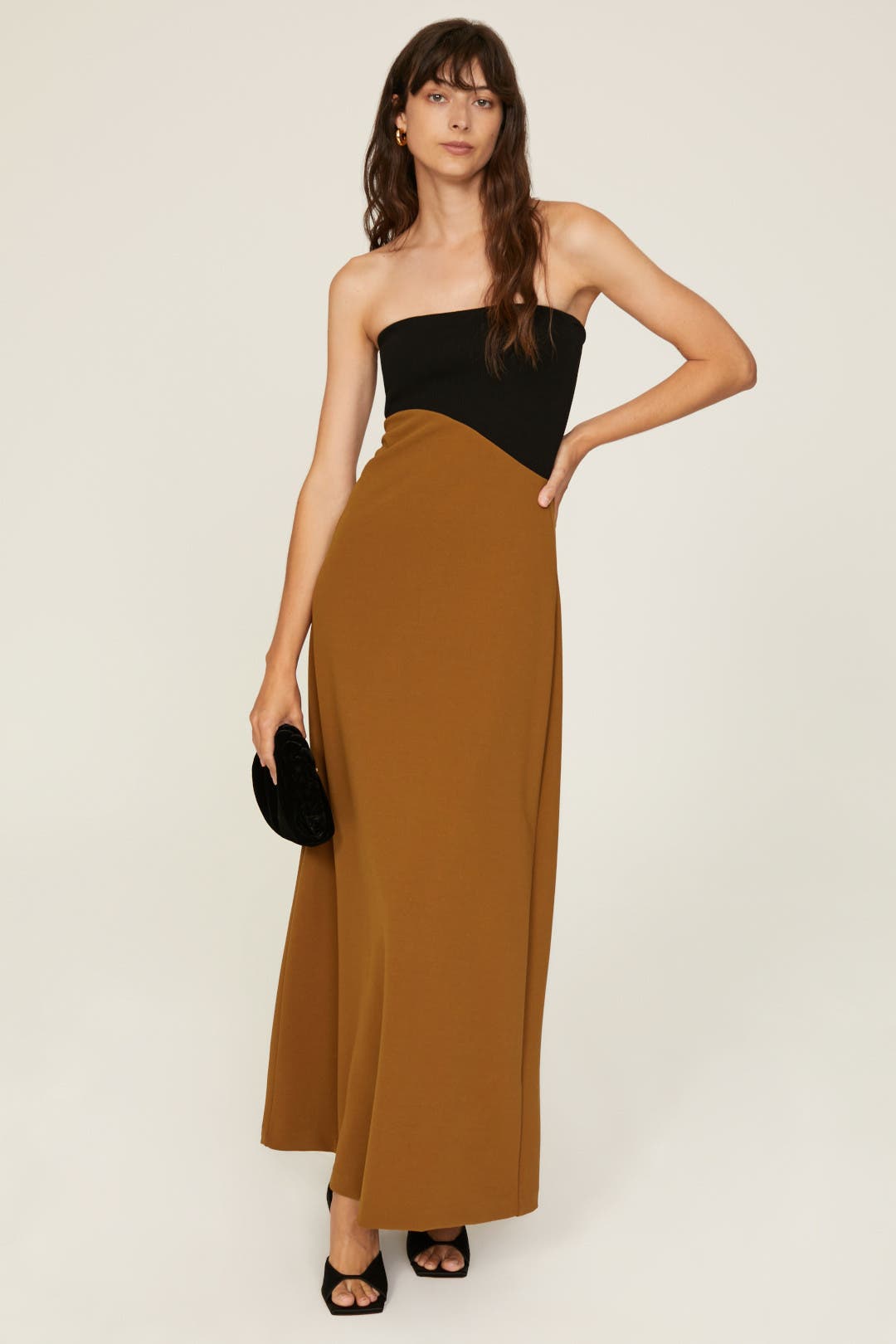 Mel gather skirt andmary brown Sサイズ