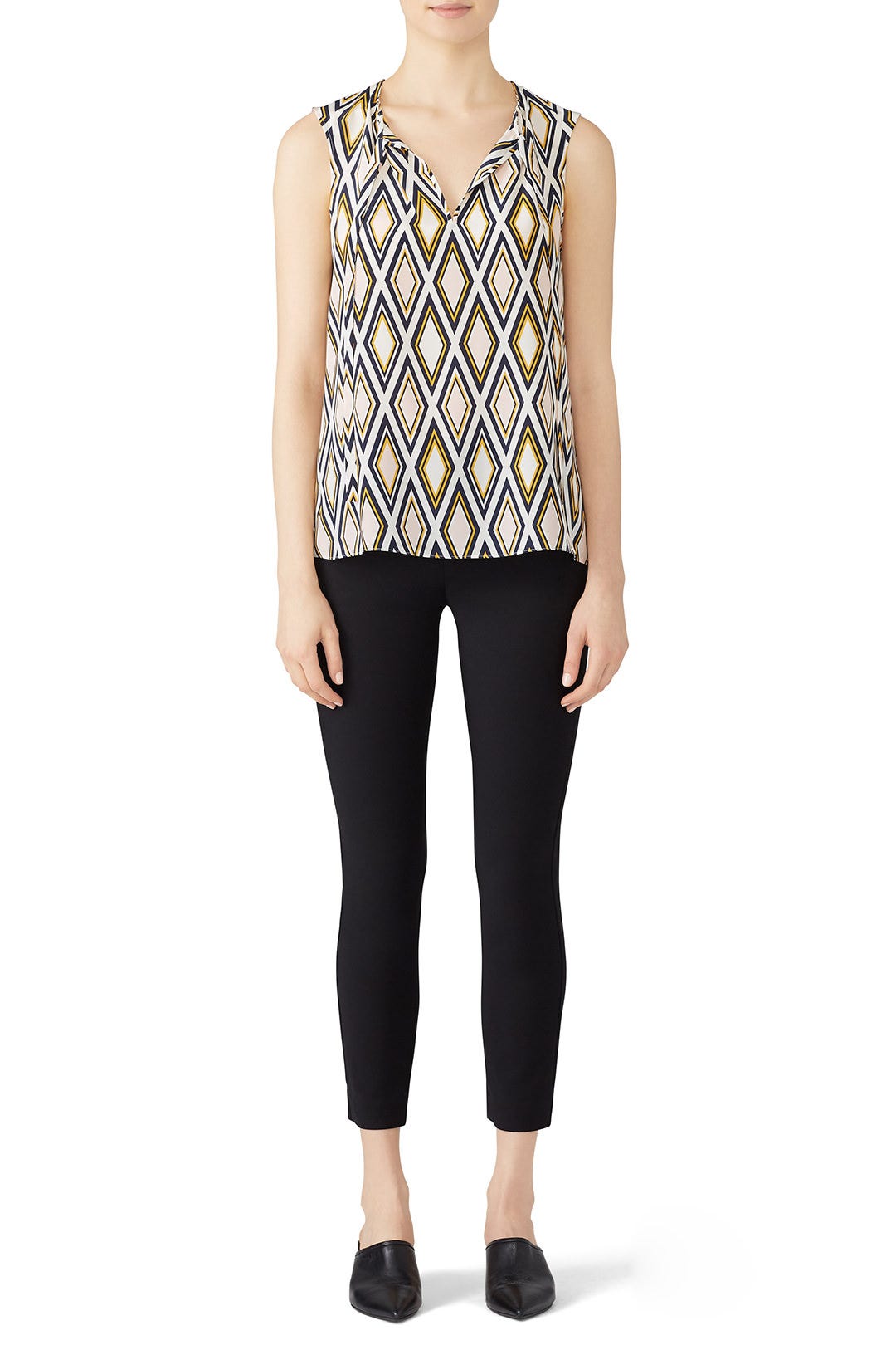 Printed Jess Top by Tory Burch 0