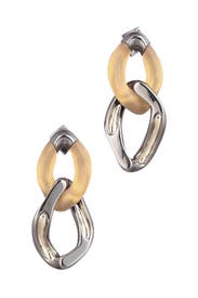 Two Tone Double Link Earrings by Alexis Bittar