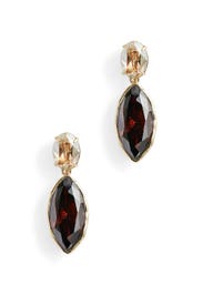 Navette Crystal Drop Post Earrings by Alexis Bittar