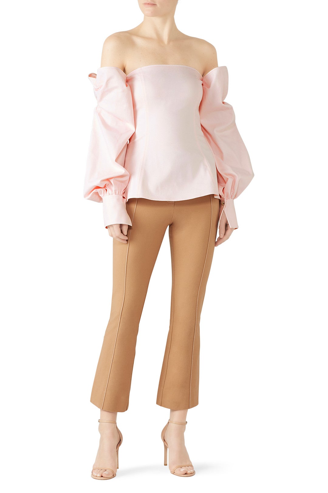Bow Sleeve Bustier Top by ADEAM 0
