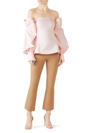 Bow Sleeve Bustier Top by ADEAM