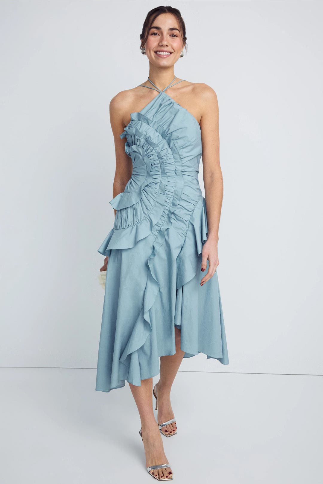 Ottavia Ruffle Dress by AMUR | Rent the Runway