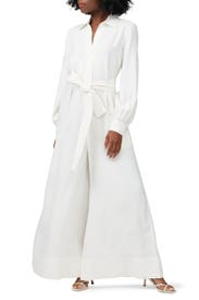 Belted Ivory Jumpsuit by Co