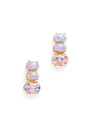 Trio Pink Opal Earrings by Kenneth Jay Lane