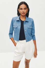 Kumi Cropped Fitted Jacket by L'agence