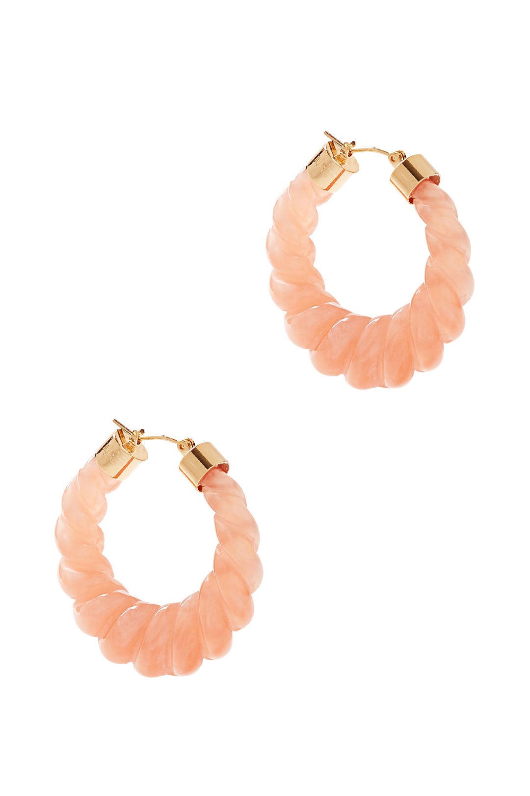 Pink Janis Resin Hoop Earrings by Loeffler Randall 0