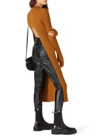 Orange Ribbed Top by Maison Margiela