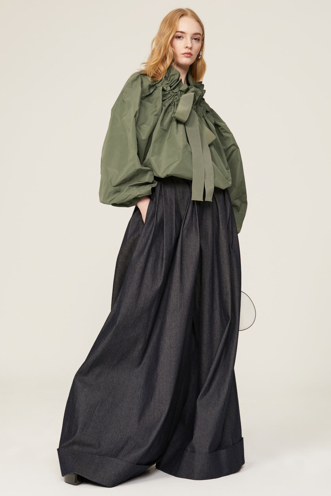Gros Grain Gathered Top by Patou | Rent the Runway