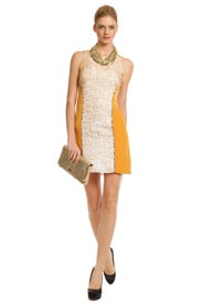 Cyber Colorblock Dress by SACHIN BABI
