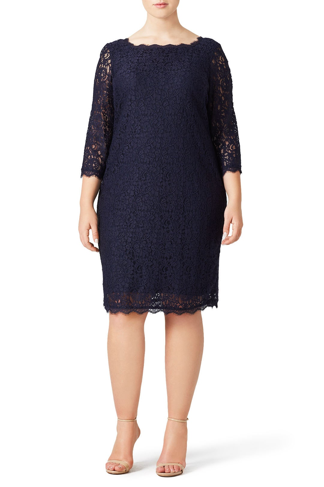 Navy Caught His Eye Sheath by Adrianna Papell | Rent the Runway