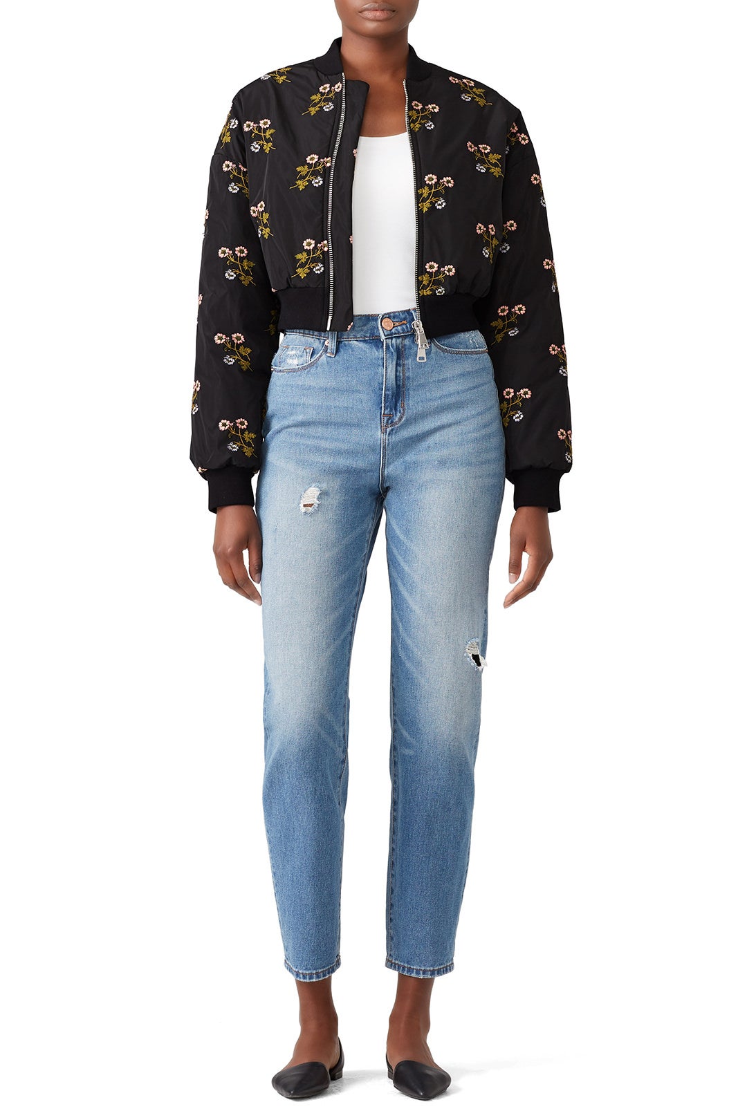 Cropped Floral Bomber by Giamba 0