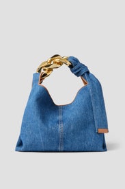 Denim Small Chain Hobo Bag by JW Anderson Accessories