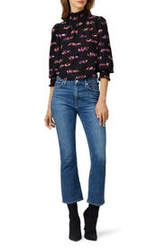 Love Birds Smocked Neck Blouse by kate spade new york