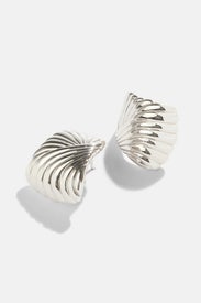 Wavy Ridge Ripple Oversized Stud Earrings by Missoma