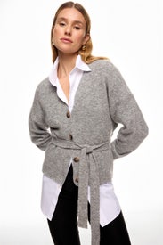 Scallop Trim Belted Cardigan by 3.1 Phillip Lim