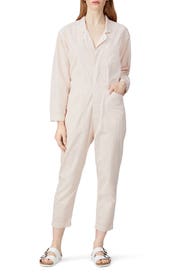 Light Pink Tiny Heart Jumpsuit by Sundry