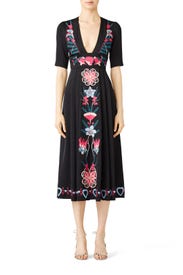 Black Saturn Dress by Temperley London