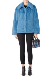 Faux Fur Salma Coat by Trina Turk